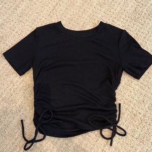 Black with adjustable ties top